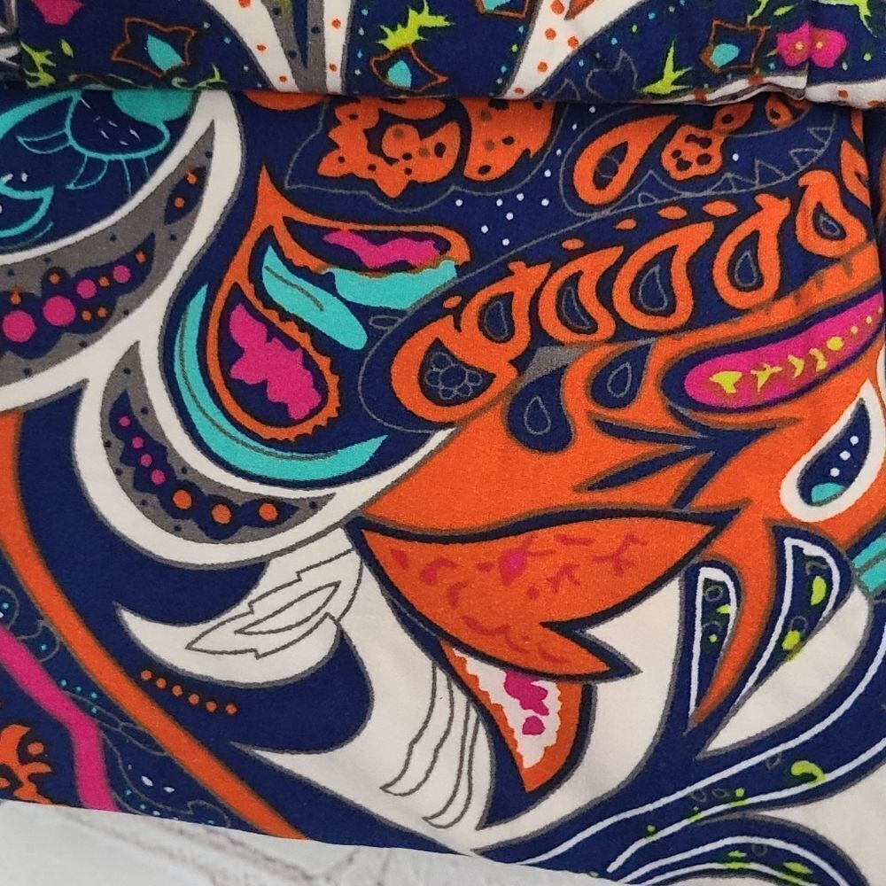 Psychedelic Paisley Leggings High Waist Stretch Pants L/XL NWT Super Soft Boho - Picture 3 of 5